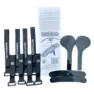 RRP Hoop & Loop Fork Protectors Gurt, Black, One Size