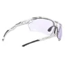 Rudy Project Propulse Padel Photochrome Sonnenbrille, Gloss white, Impactx™ Photochromic 2 Laser Purple/CAT1-3