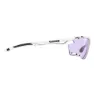 Rudy Project Propulse Padel Photochrome Sonnenbrille, Gloss white, Impactx™ Photochromic 2 Laser Purple/CAT1-3
