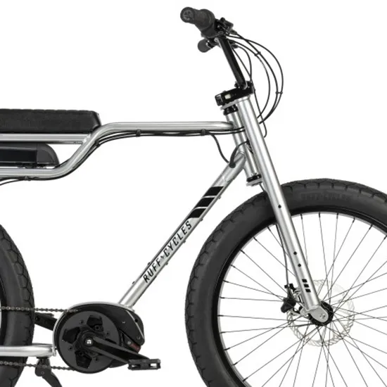 Ruff Cycles Biggie E1076 Bosch Pl Cx Elektrofahrrad, Delirium silver, One Size, 500Wh Ruff Cycles Biggie E1076 Bosch Pl Cx Elektrofahrrad, Delirium silver, One Size, 500Wh