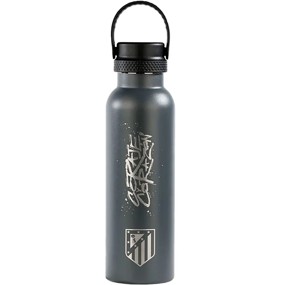 Runbott Atleti ´´coraje Y Corazon´´+escudo 600ml Thermosflasche, Anthracite, One Size Runbott Atleti ´´coraje Y Corazon´´+escudo 600ml Thermosflasche, Anthracite, One Size