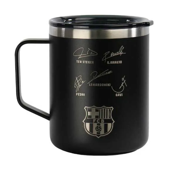 Runbott Fcb Male Signatures 400 Ml Thermosflasche, Black, One Size Runbott Fcb Male Signatures 400 Ml Thermosflasche, Black, One Size