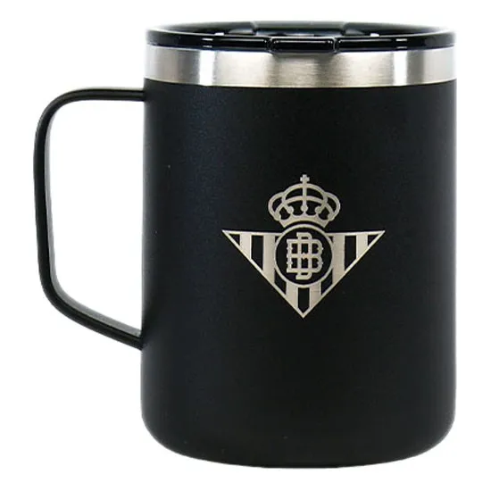 Runbott Real Betis Escudo 400ml Thermobecher, Black, One Size Runbott Real Betis Escudo 400ml Thermobecher, Black, One Size