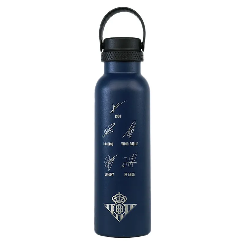 Runbott Real Betis Firmas+escudo 600ml Thermosflasche, Navy, One Size Runbott Real Betis Firmas+escudo 600ml Thermosflasche, Navy, One Size