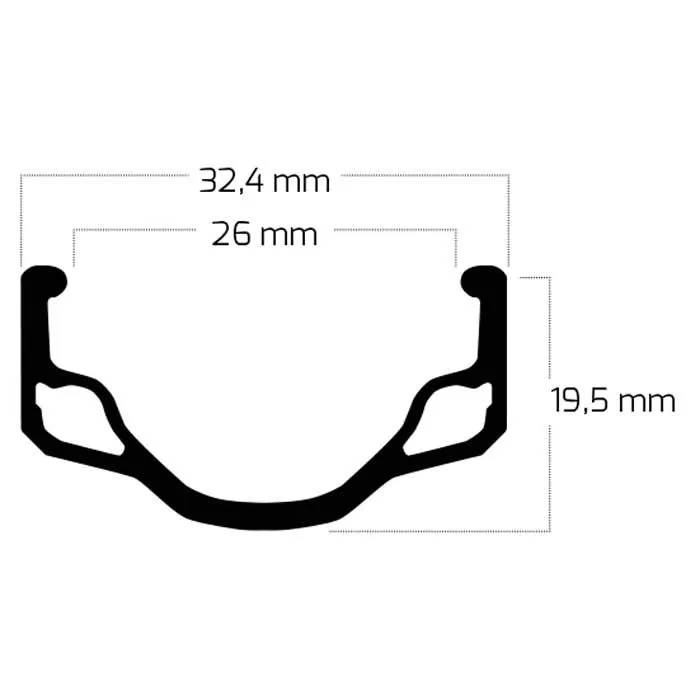 Ryde Hl32 Felge, Silver, 700 - 28" 36H Ryde Hl32 Felge, Silver, 700 - 28" 36H