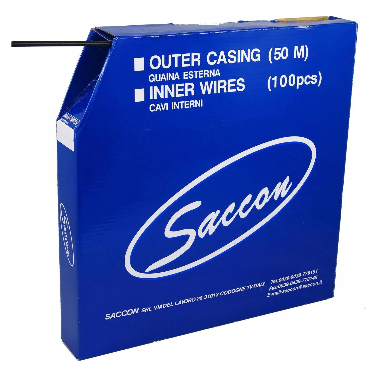Saccon Bremskabel Unisex, schwarz, 50m x 5mm Saccon Bremskabel Unisex, schwarz, 50m x 5mm