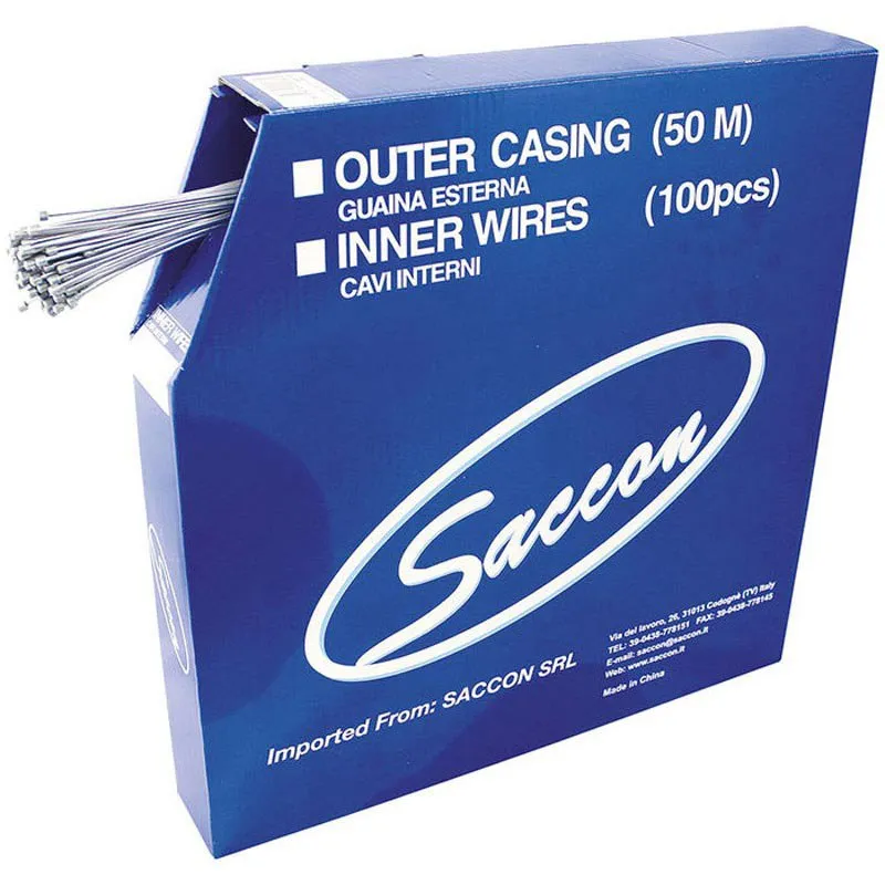 Saccon Galvanized Steel Change Cables Schaltzug 100 Einheiten, Silver, 1.2 x 2030mm Saccon Galvanized Steel Change Cables Schaltzug 100 Einheiten, Silver, 1.2 x 2030mm
