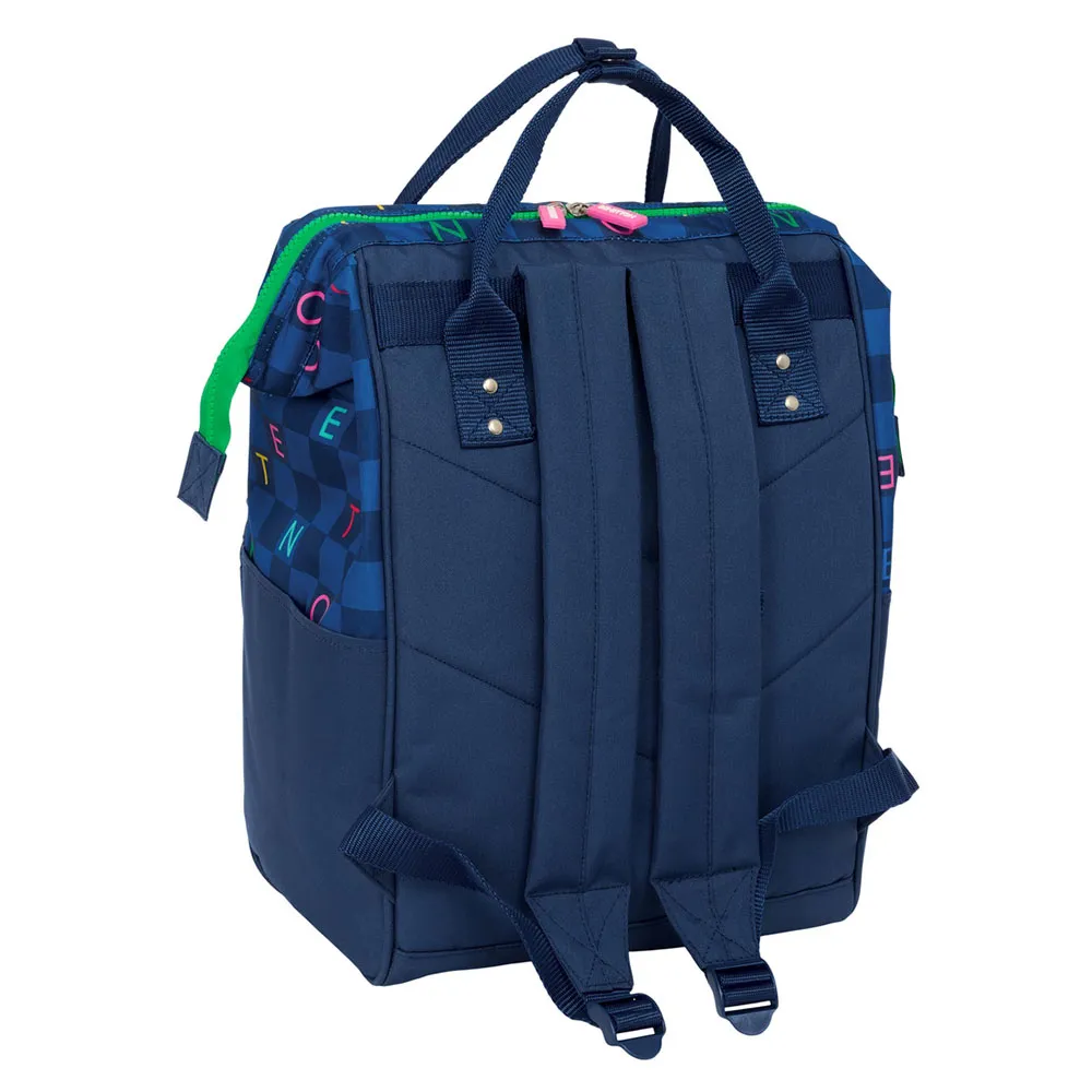 Safta 13´´ With Handles Benetton Damero Rucksack, Multicolor