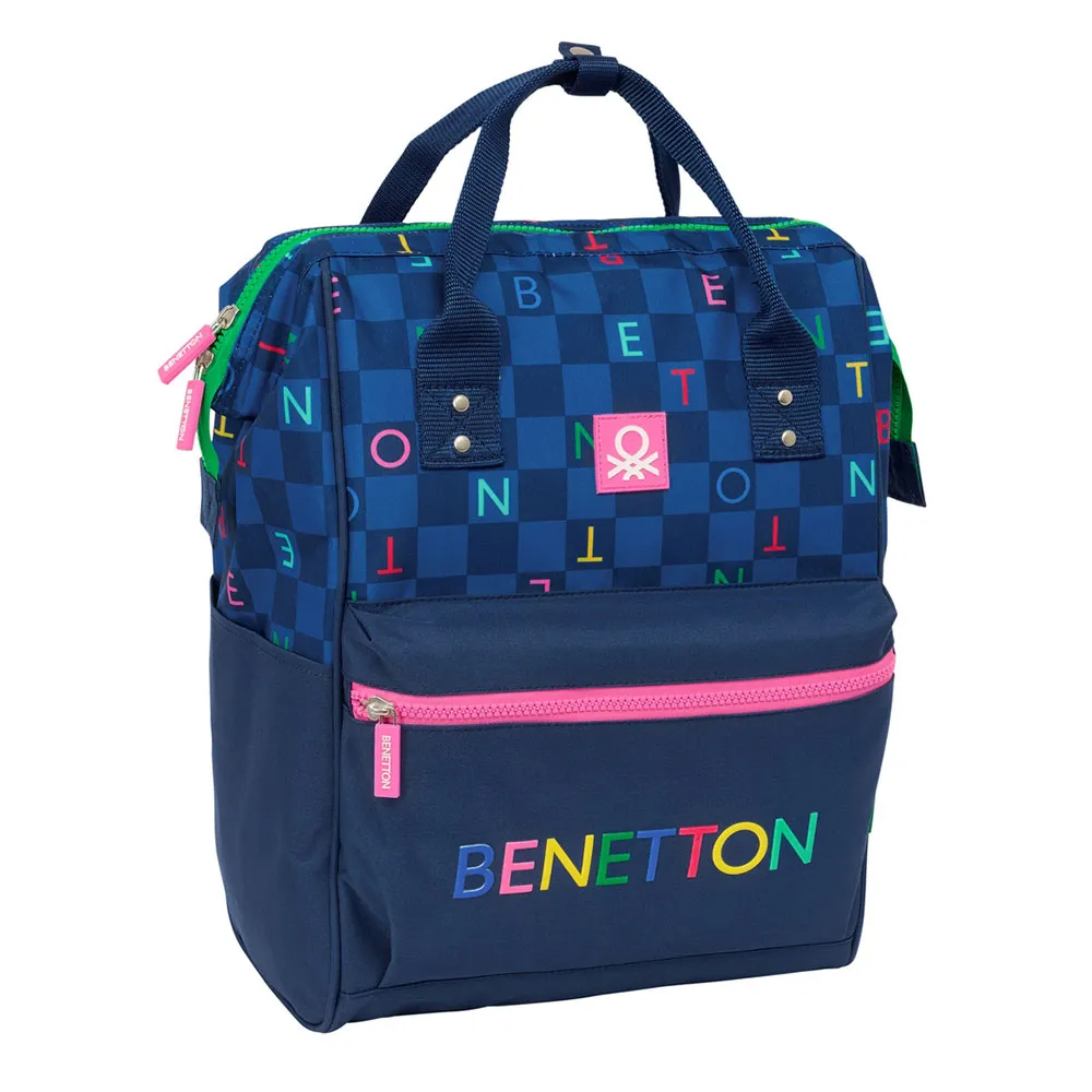 Safta 13´´ With Handles Benetton Damero Rucksack, Multicolor