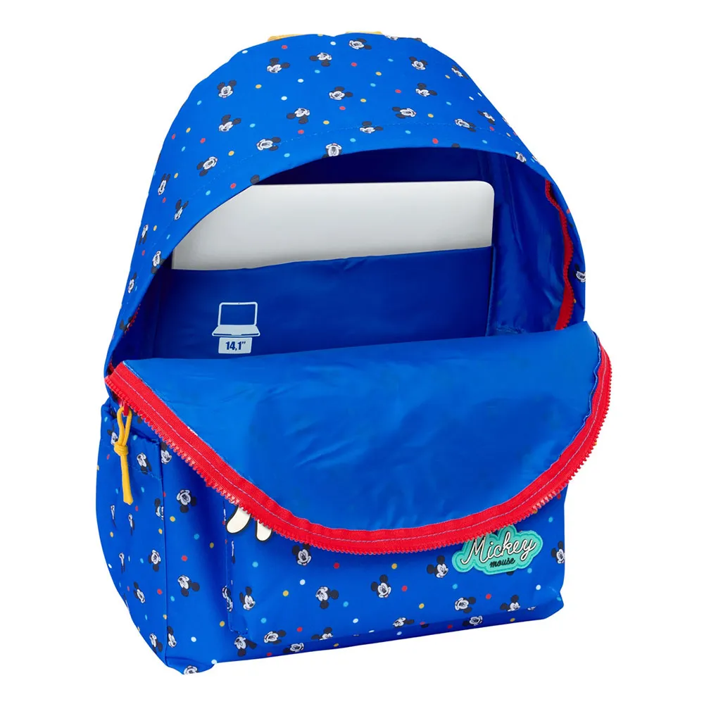 Safta 14.1´´ Mickey Mouse Good Day Rucksack, Multicolor Safta 14.1´´ Mickey Mouse Good Day Rucksack, Multicolor