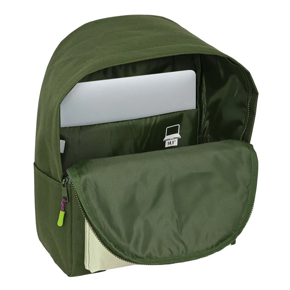 Safta 14.1´´ Munich Bright Rucksack, Khaki