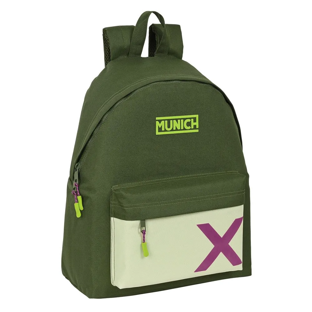 Safta 42 Cm Munich Bright Rucksack, Khaki