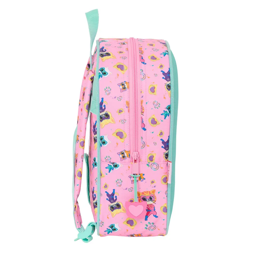 Safta 612567232 Mini Superkitties 6l 27x33x10 Cm Rucksack, Multicolor