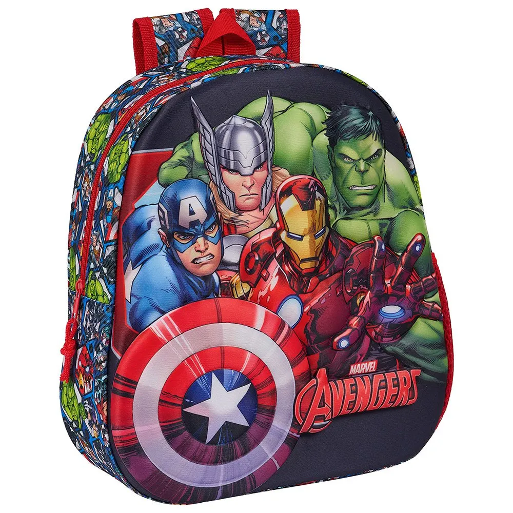 Safta 622467890 3d Avengers 10l 22x39x10 Cm Rucksack, Multicolor Safta 622467890 3d Avengers 10l 22x39x10 Cm Rucksack, Multicolor