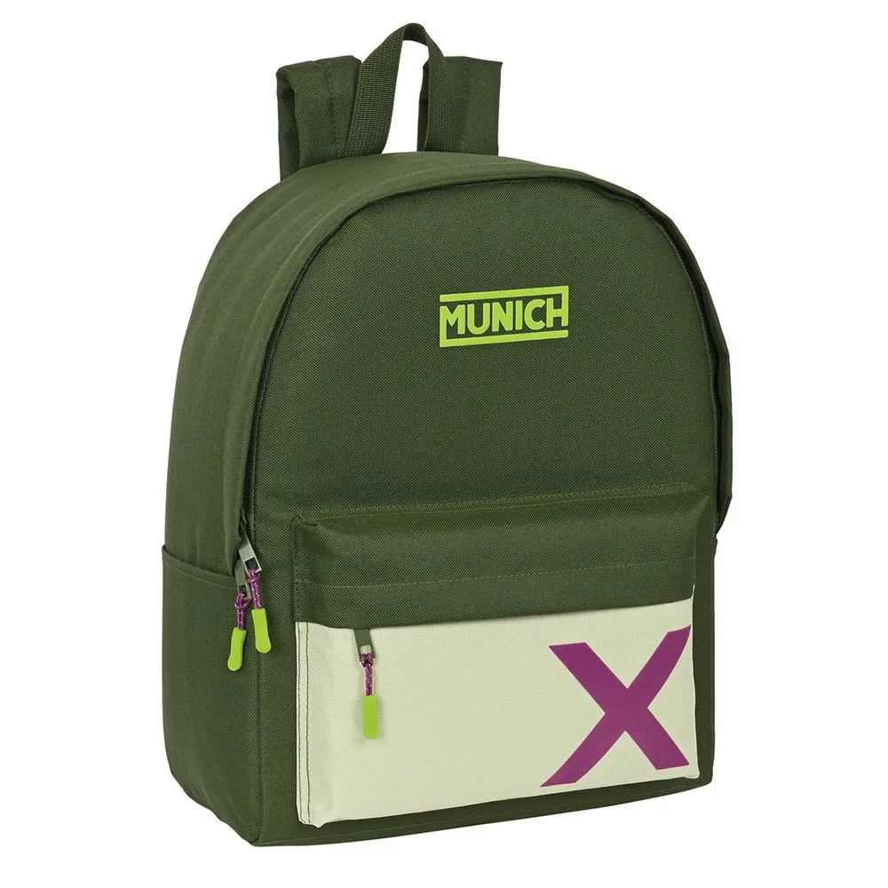 Safta 642312902 14.1´´ Munich Bright 19.85l 32x42x15 Cm Rucksack, Khaki Safta 642312902 14.1´´ Munich Bright 19.85l 32x42x15 Cm Rucksack, Khaki