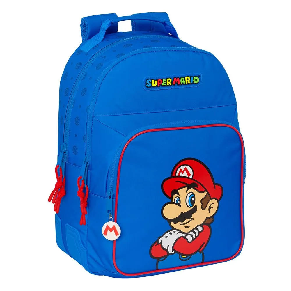 Safta Doppeltes Super Mario Play Rucksack, Multicolor