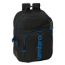 Safta Double Umbro Jet Black Rucksack, Multicolor