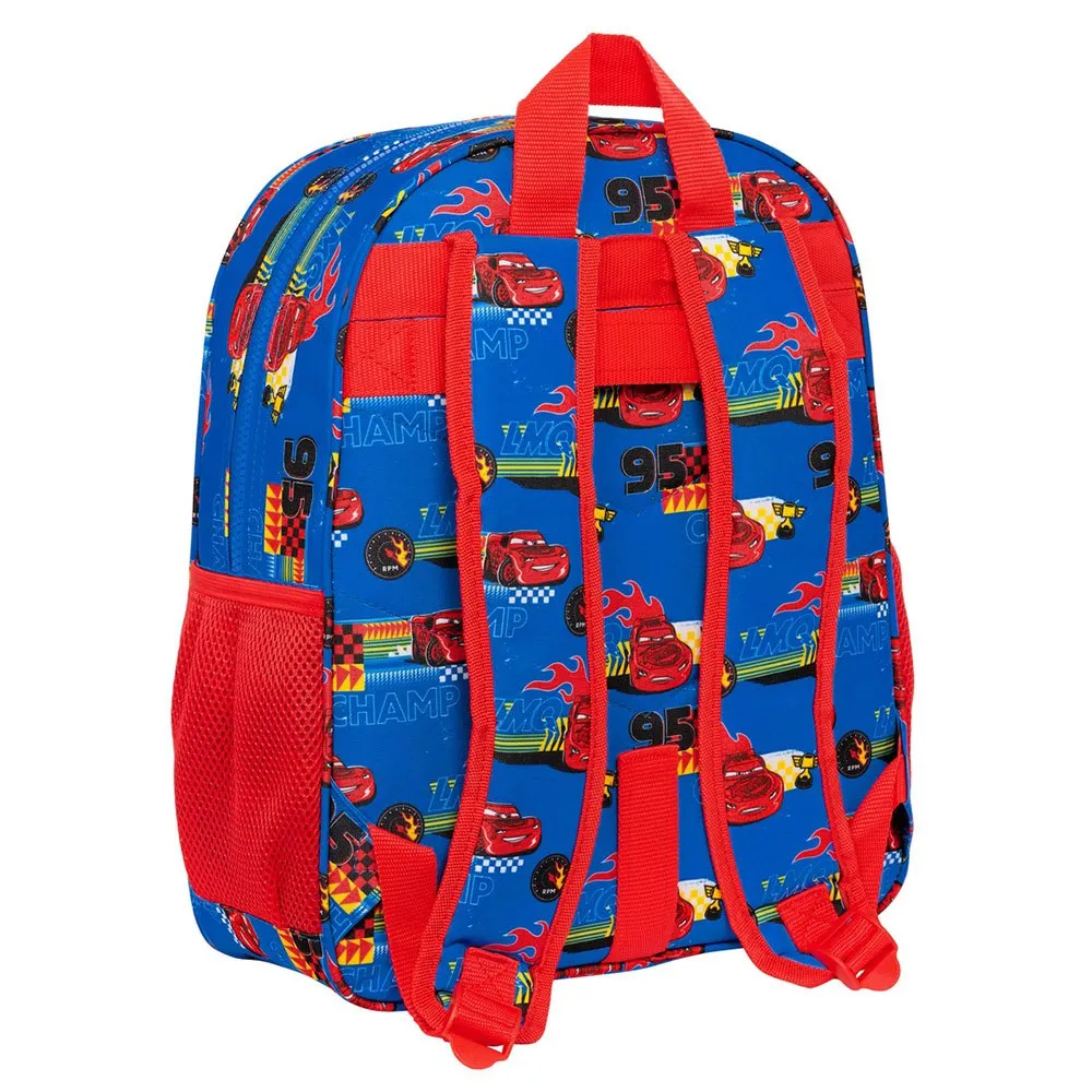Safta Junior 38 Cm Cars Race Ready Rucksack, Multicolor