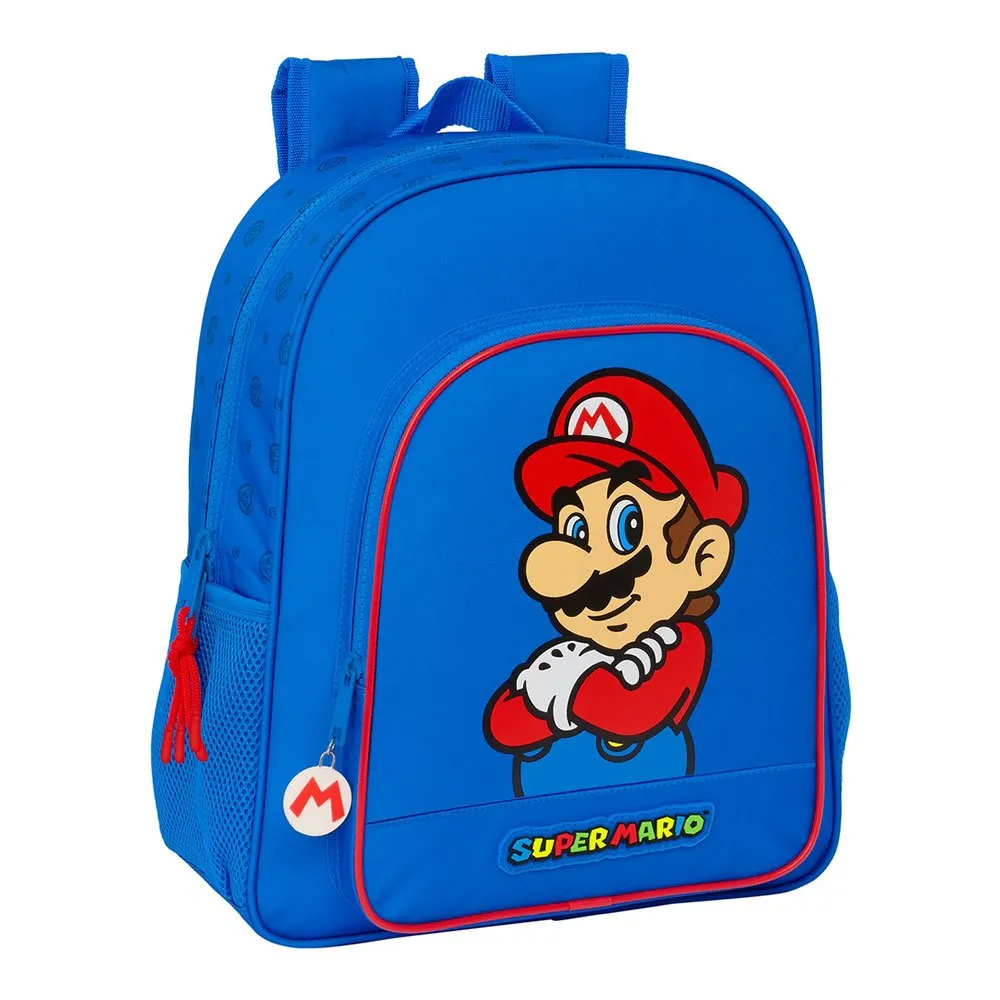 Safta Junior 38 Cm Super Mario Play Rucksack, Multicolor