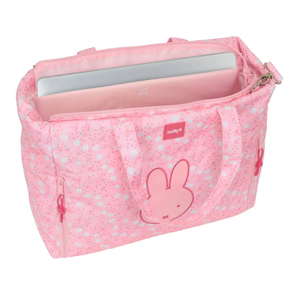 Safta Miffy Flowers Handbag With 14.1´´ Laptoptasche, Multicolor