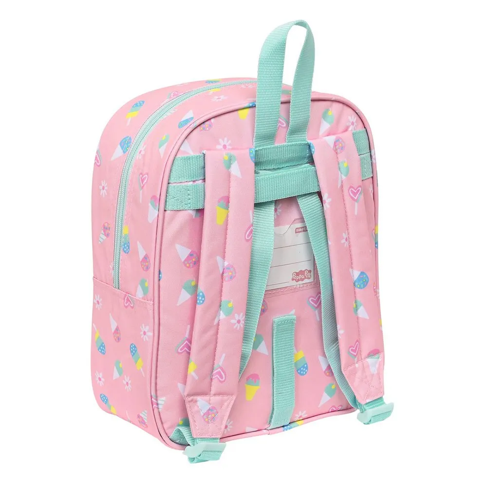 Safta Mini 27 Cm Peppa Pig Ice Cream Rucksack, Multicolor