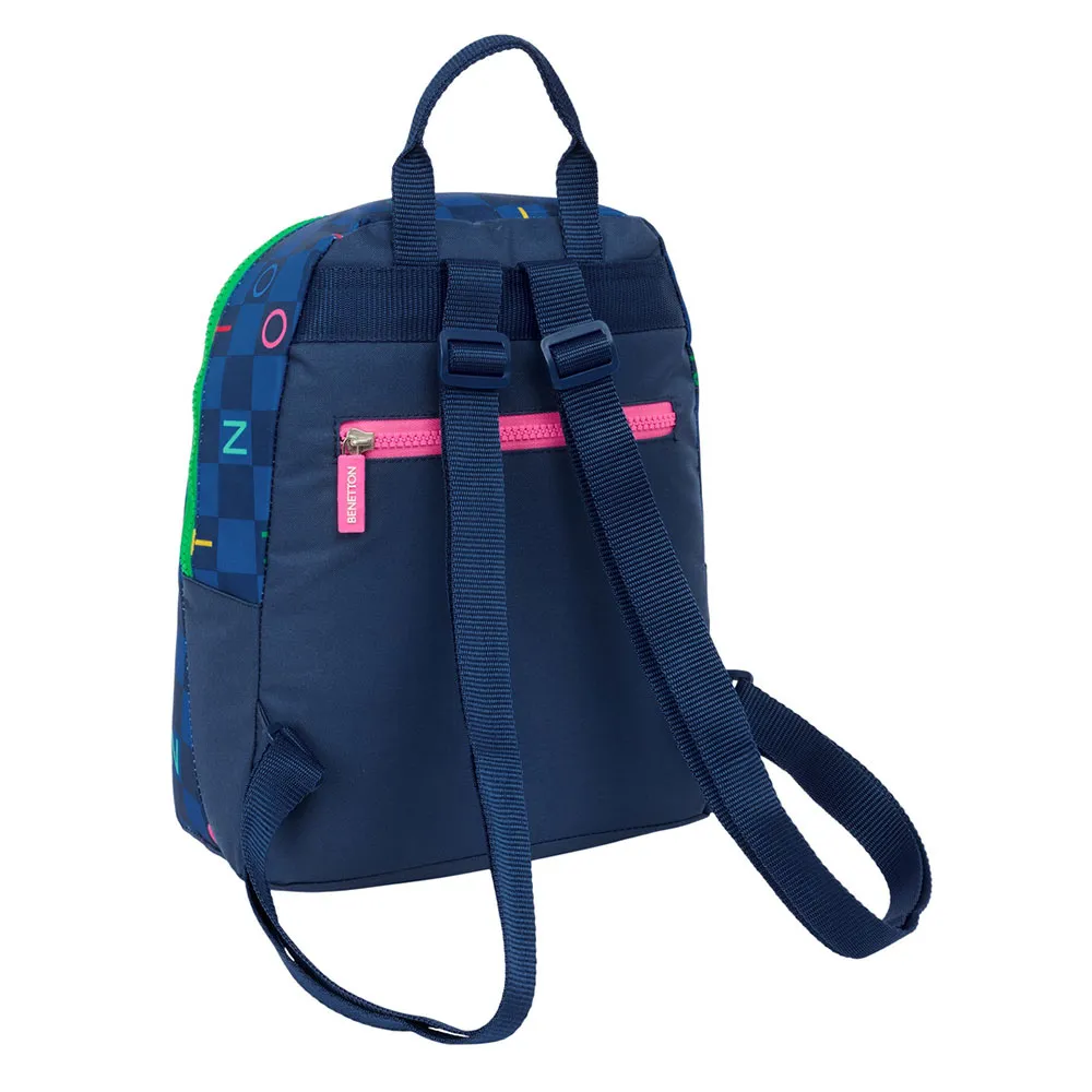 Safta Mini Benetton Damero Rucksack, Multicolor Safta Mini Benetton Damero Rucksack, Multicolor