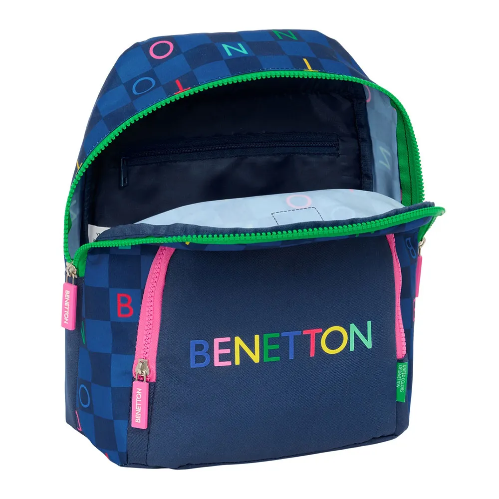 Safta Mini Benetton Damero Rucksack, Multicolor Safta Mini Benetton Damero Rucksack, Multicolor