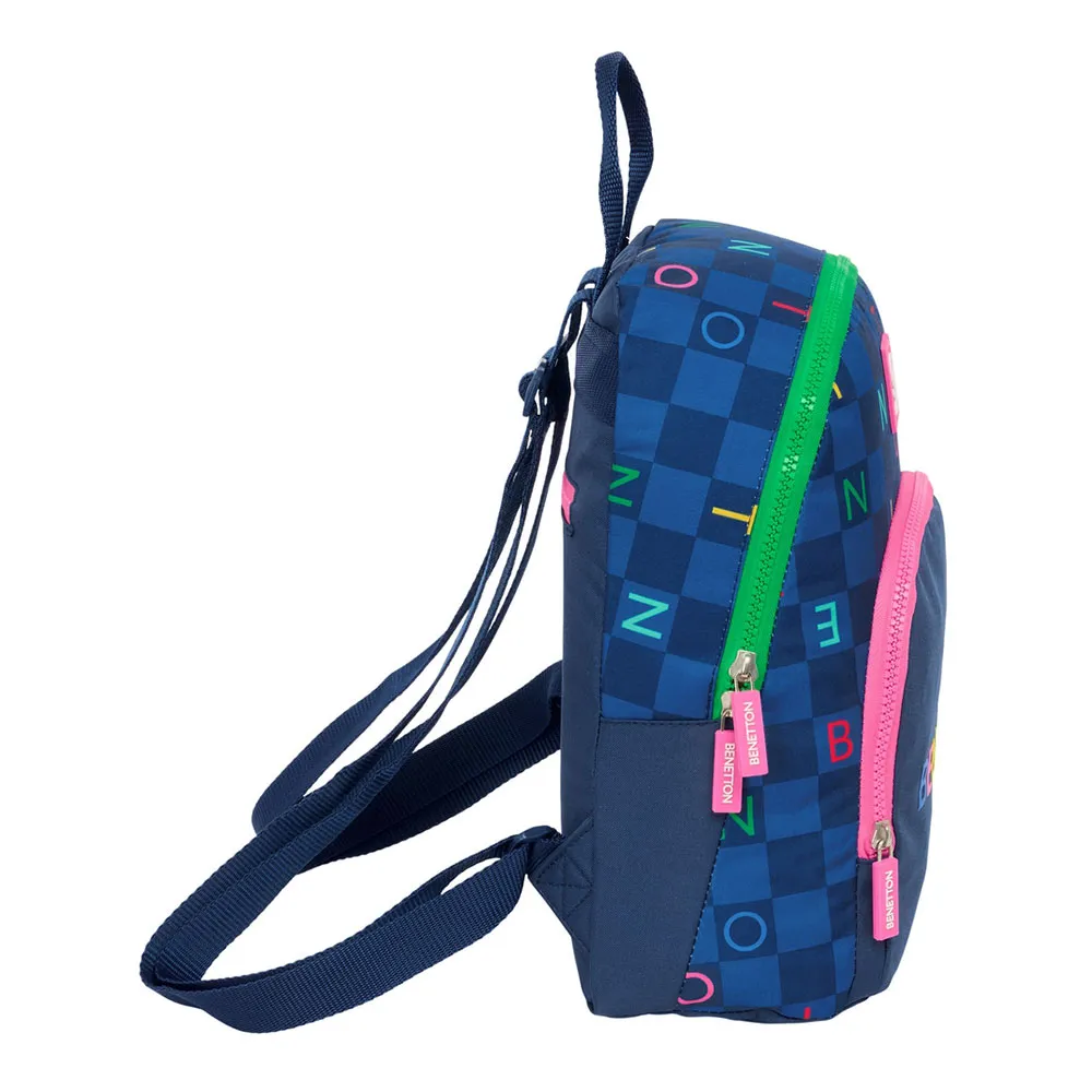 Safta Mini Benetton Damero Rucksack, Multicolor Safta Mini Benetton Damero Rucksack, Multicolor