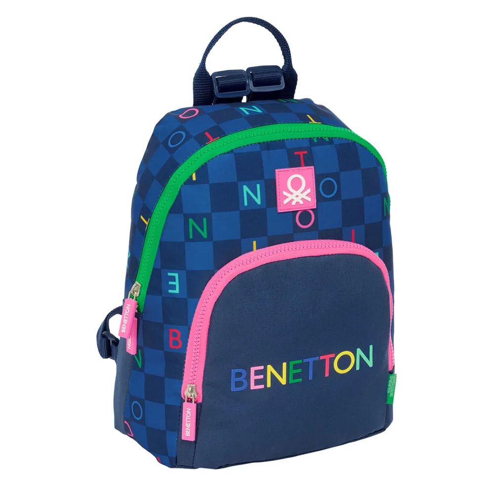 Safta Mini Benetton Damero Rucksack, Multicolor Safta Mini Benetton Damero Rucksack, Multicolor