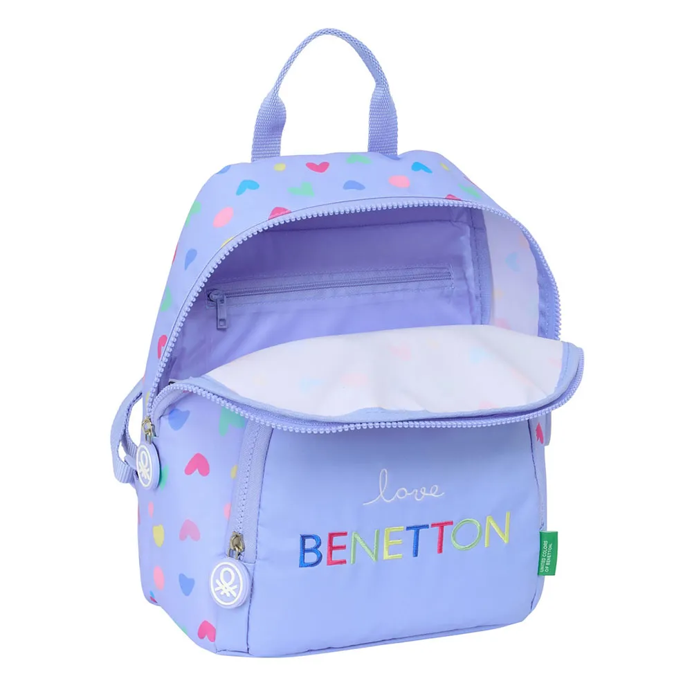 Safta Mini Benetton Lila Rucksack, Multicolor