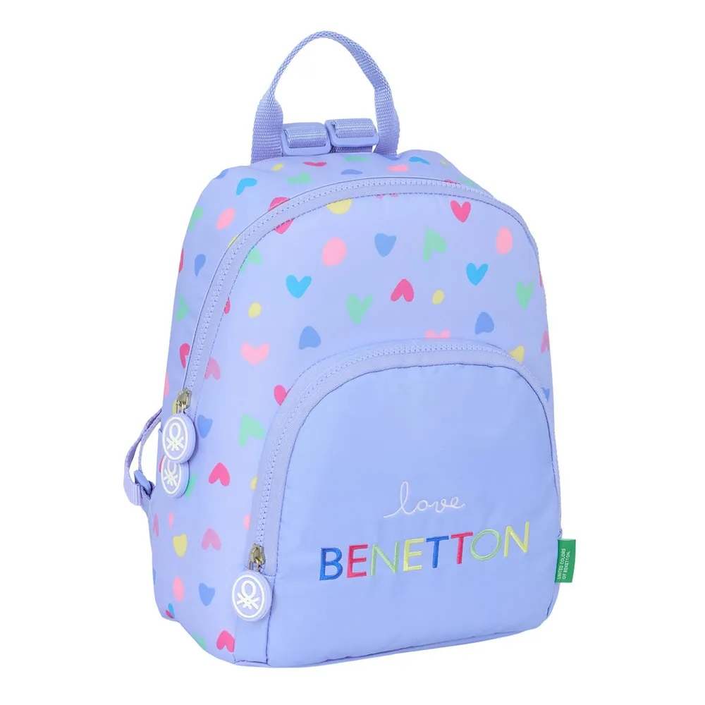 Safta Mini Benetton Lila Rucksack, Multicolor