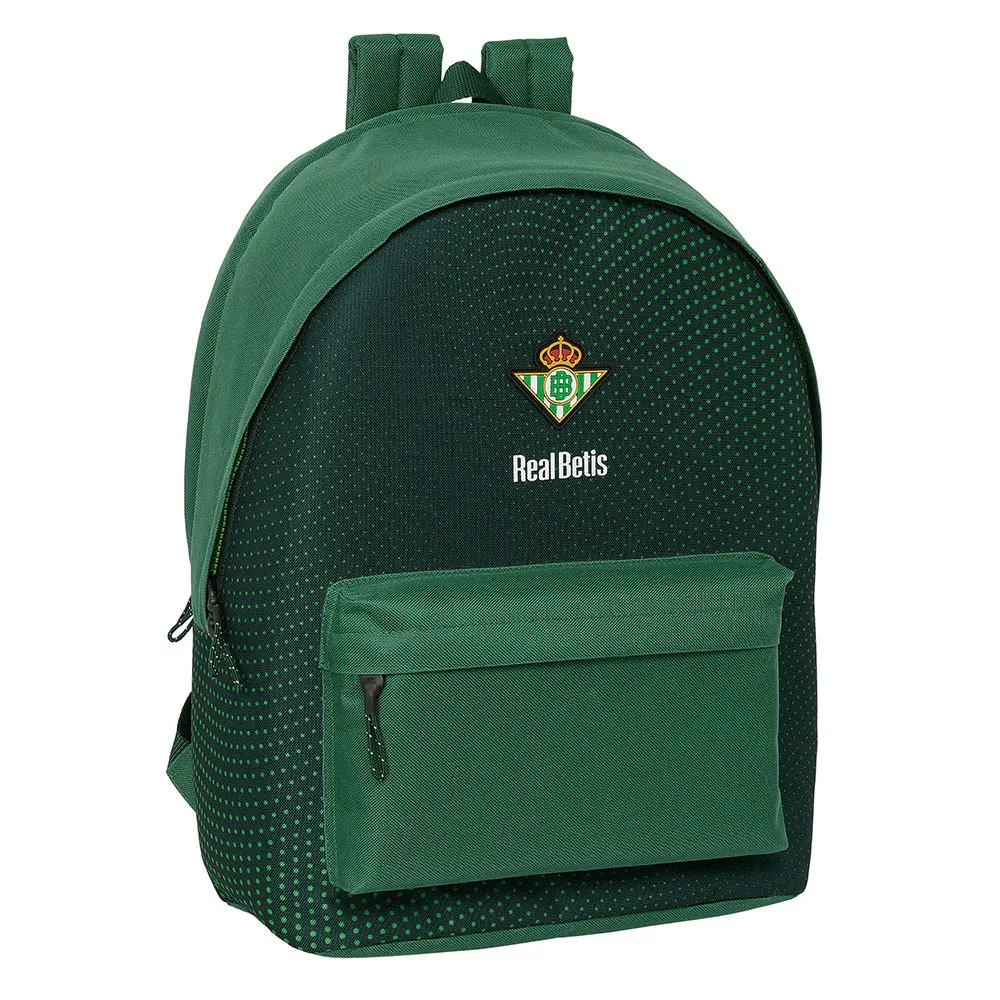 Safta Real Betis Balompie Double 15.6´´ Water Resistent Rucksack, Multicolor