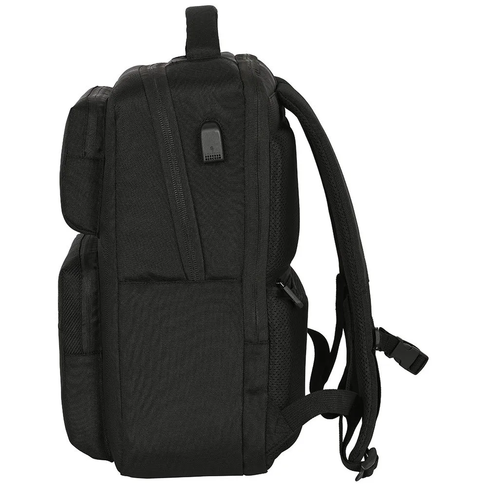 Safta Real Madrid Premium 2 Pockets 15.6´´+usb Rucksack, Multicolor Safta Real Madrid Premium 2 Pockets 15.6´´+usb Rucksack, Multicolor