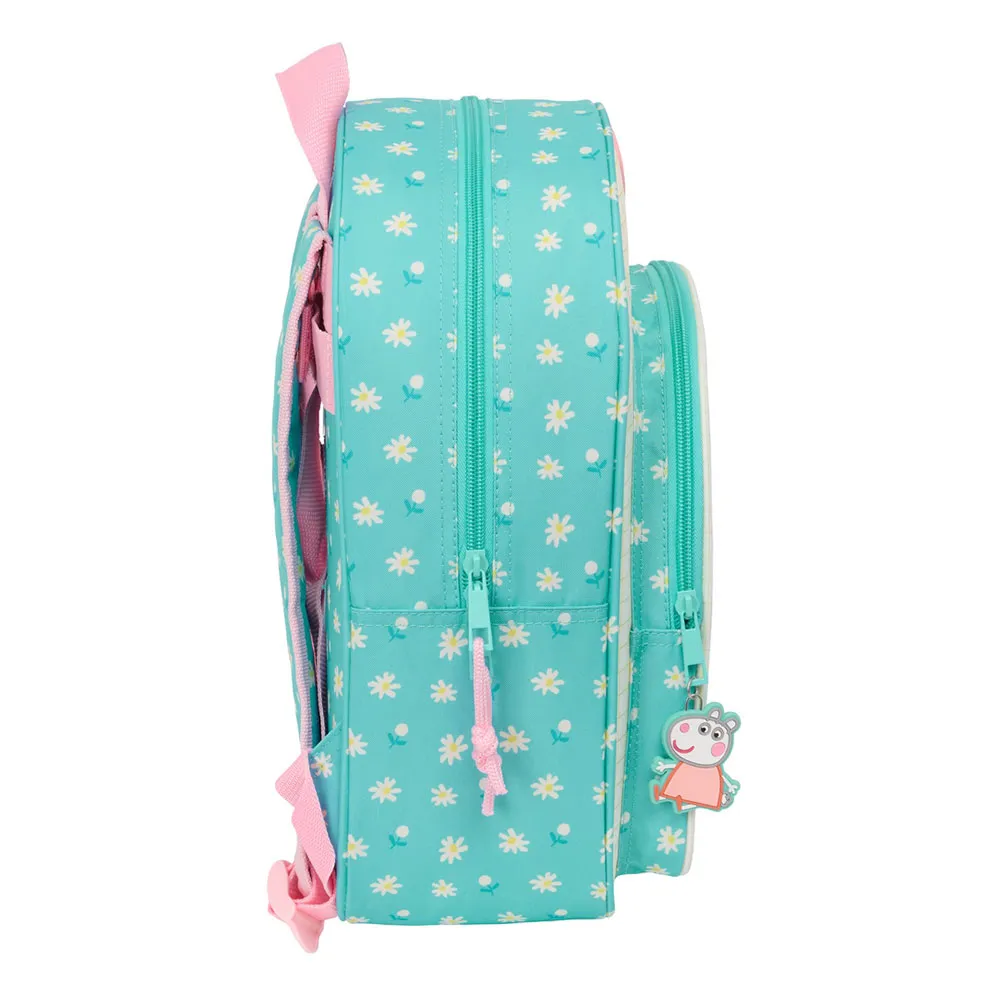Safta Small 34 Cm Peppa Pig Pretty Flowers Rucksack, Multicolor Safta Small 34 Cm Peppa Pig Pretty Flowers Rucksack, Multicolor