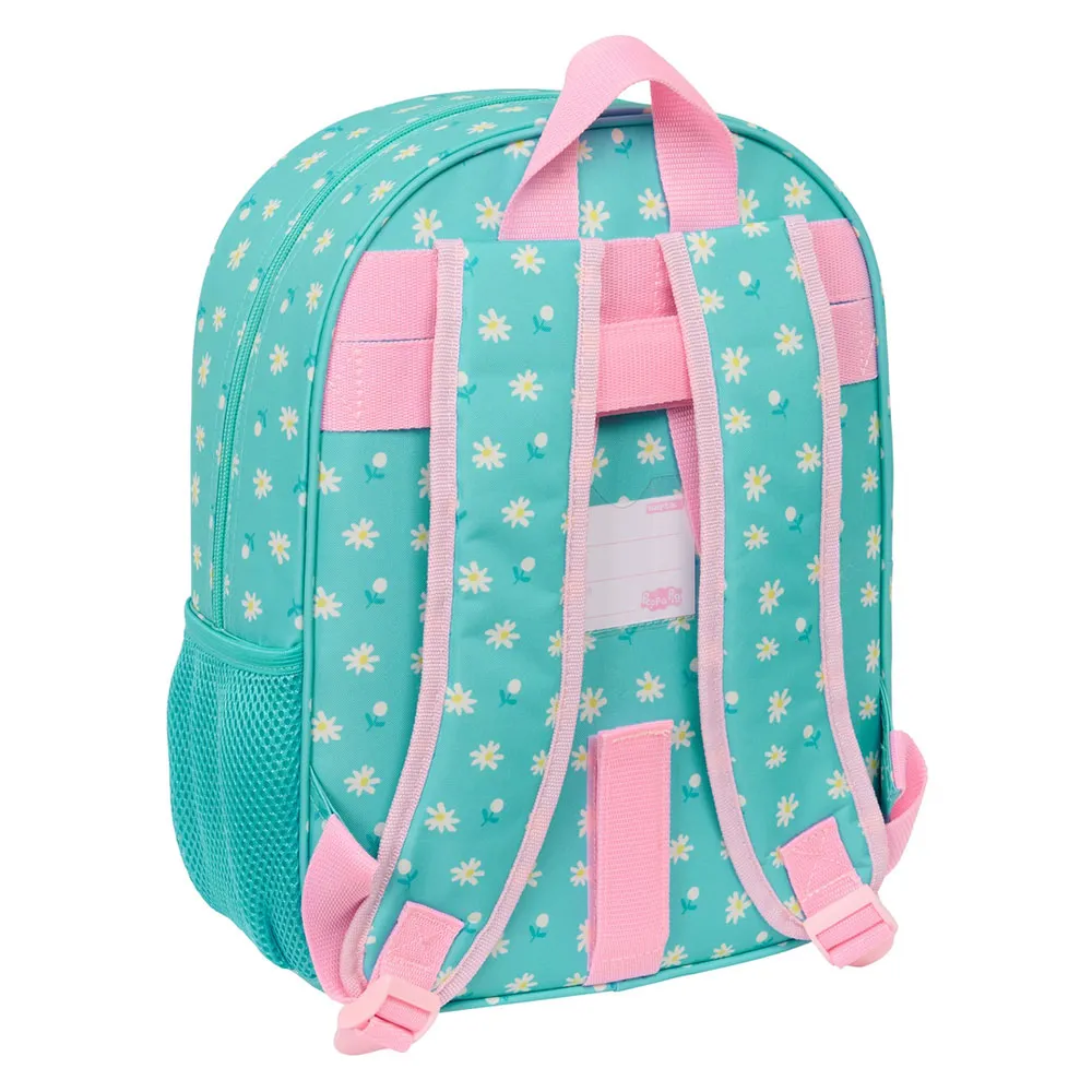 Safta Small 34 Cm Peppa Pig Pretty Flowers Rucksack, Multicolor Safta Small 34 Cm Peppa Pig Pretty Flowers Rucksack, Multicolor