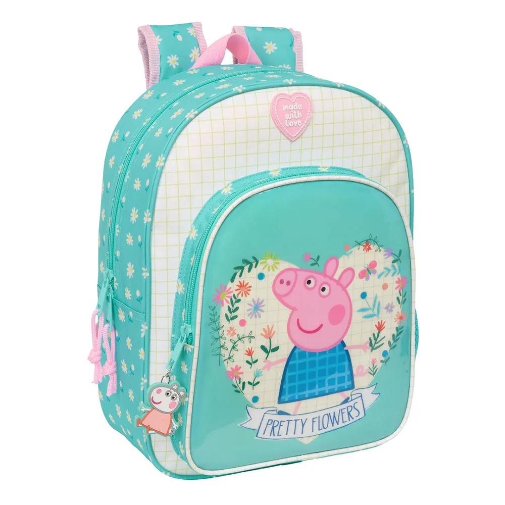 Safta Small 34 Cm Peppa Pig Pretty Flowers Rucksack, Multicolor Safta Small 34 Cm Peppa Pig Pretty Flowers Rucksack, Multicolor