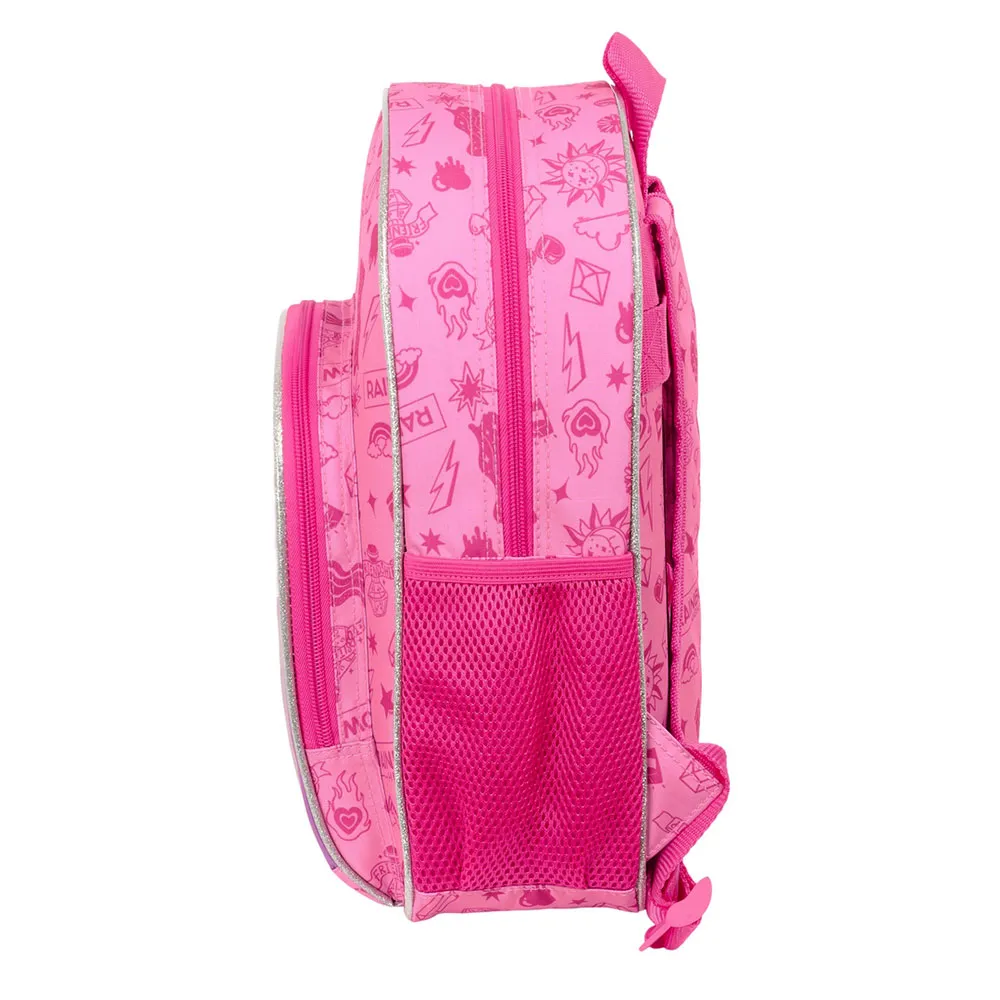 Safta Small Rainbow High Shine Rucksack, Multicolor