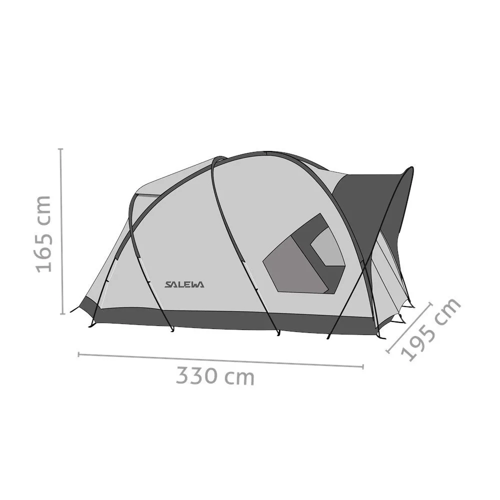 Salewa Alpine Hut Iii Zelt, Cactus / grey, 3PL Salewa Alpine Hut Iii Zelt, Cactus / grey, 3PL