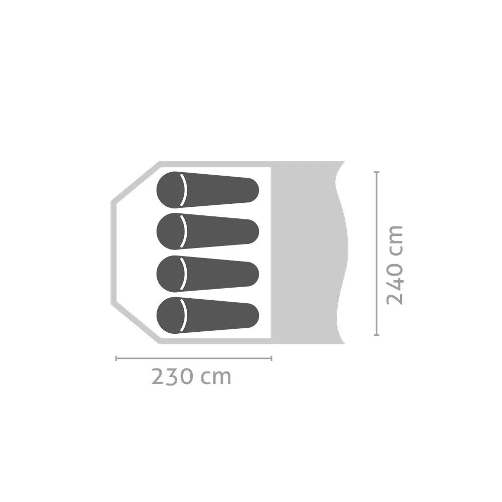 Salewa Alpine Hut Iv Zelt, Cactus / grey, 4PL Salewa Alpine Hut Iv Zelt, Cactus / grey, 4PL