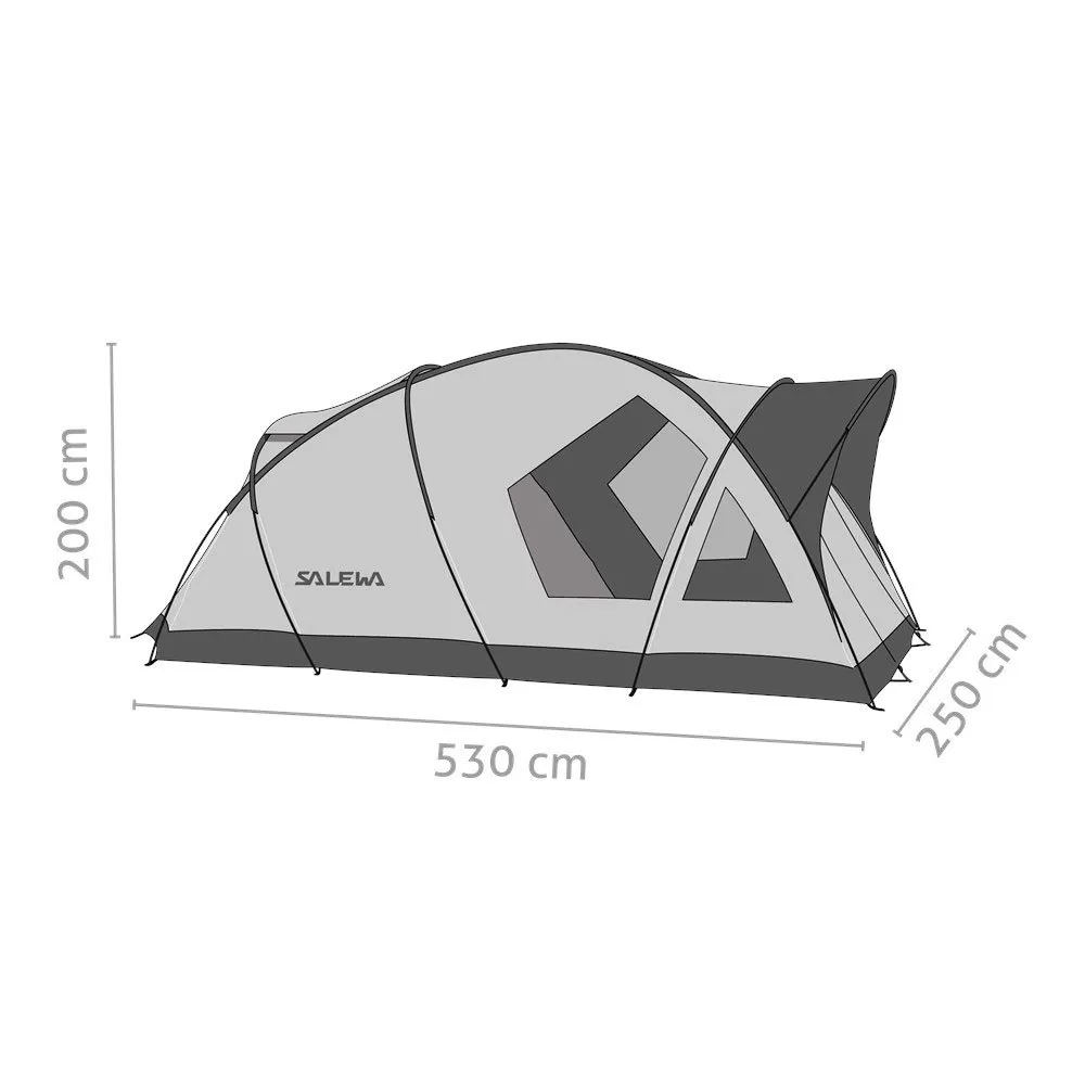Salewa Alpine Lodge Iv Zelt, Cactus / grey, 4PL Salewa Alpine Lodge Iv Zelt, Cactus / grey, 4PL