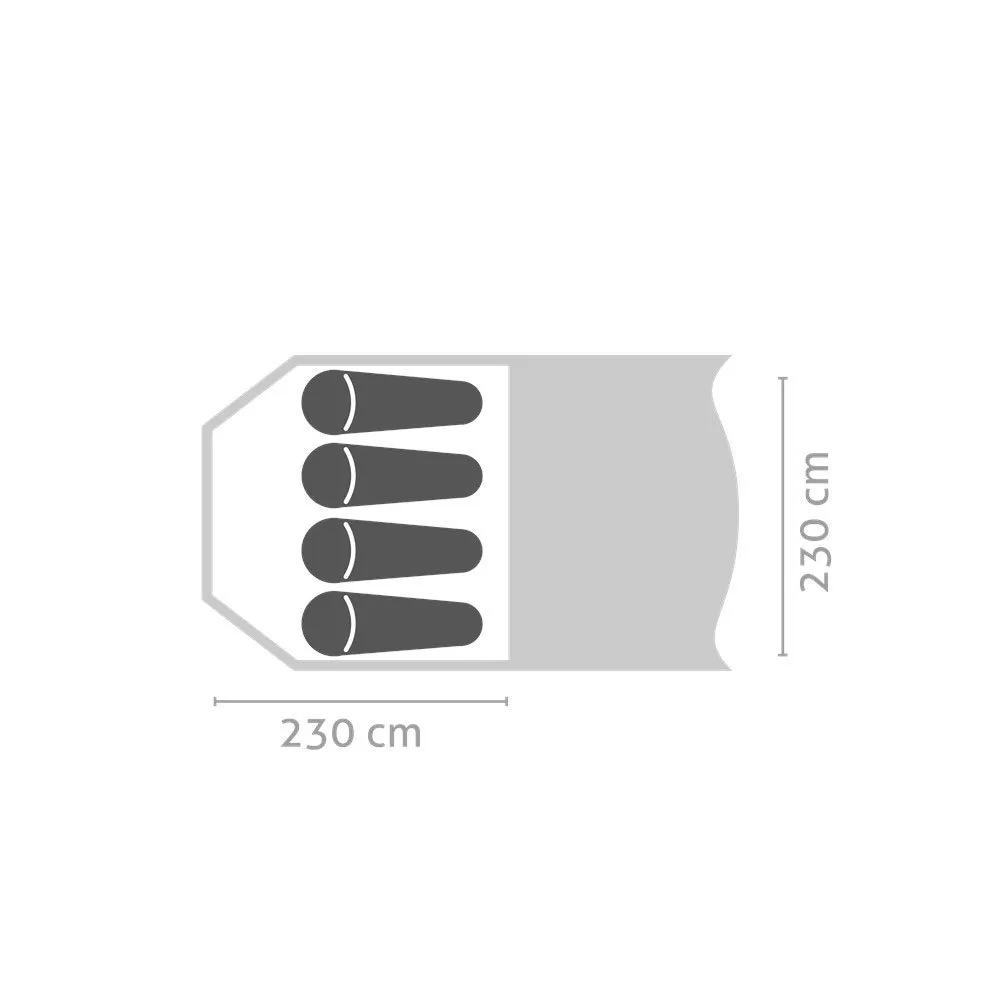Salewa Alpine Lodge Iv Zelt, Cactus / grey, 4PL Salewa Alpine Lodge Iv Zelt, Cactus / grey, 4PL