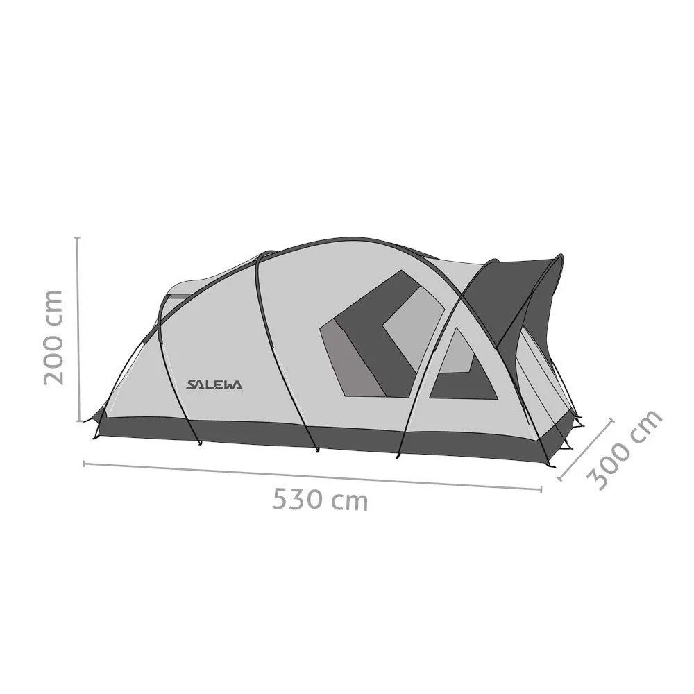 Salewa Alpine Lodge V Zelt, Cactus / grey, 5PL Salewa Alpine Lodge V Zelt, Cactus / grey, 5PL