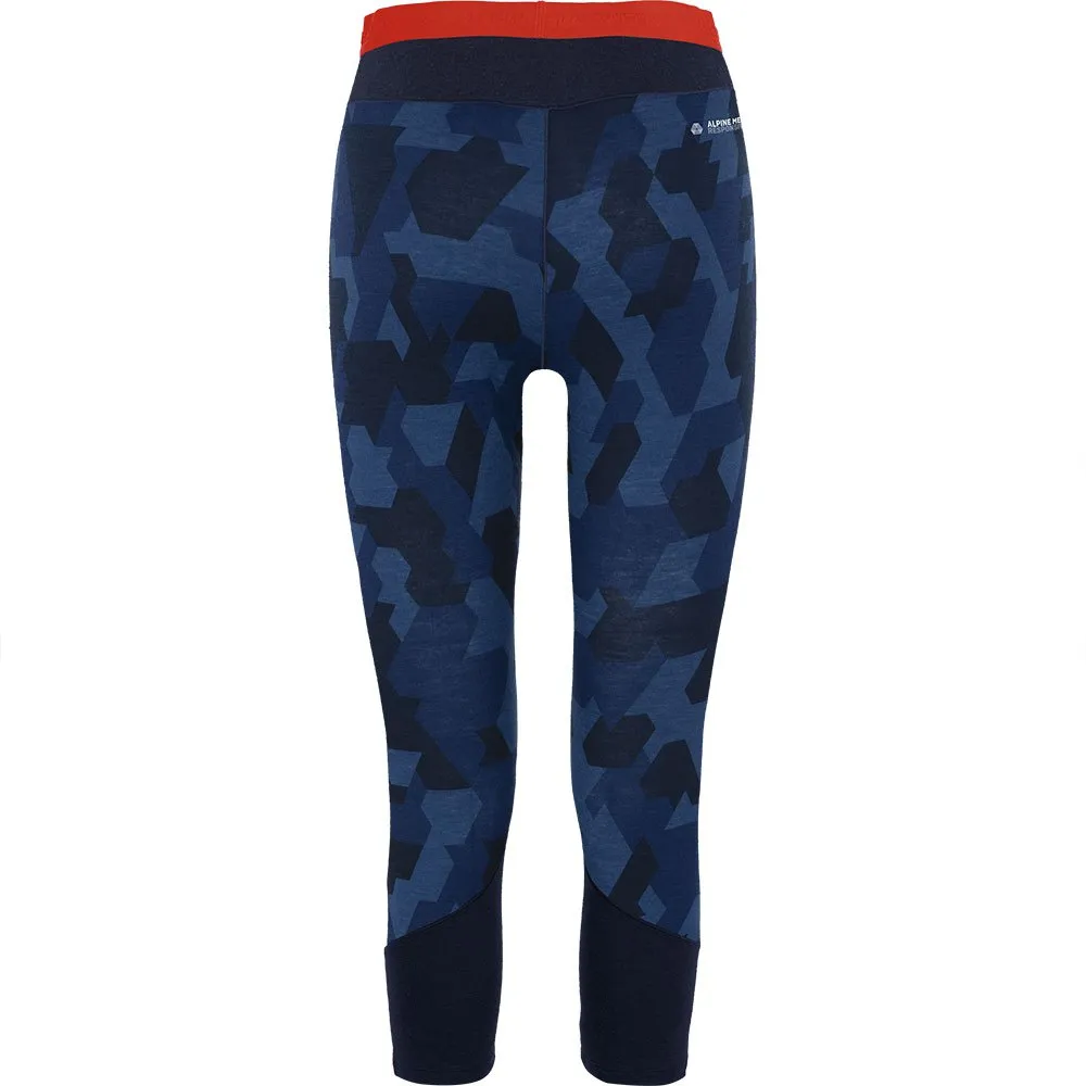 Salewa Cristallo Warm Alpine Merino Responsive 3/4 Baselayer-hose, Navy blazer Salewa Cristallo Warm Alpine Merino Responsive 3/4 Baselayer-hose, Navy blazer