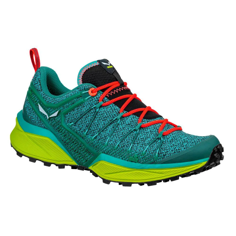 Salewa Dropline Trailrunning-schuhe female, Feld green / fluo coral Salewa Dropline Trailrunning-schuhe female, Feld green / fluo coral