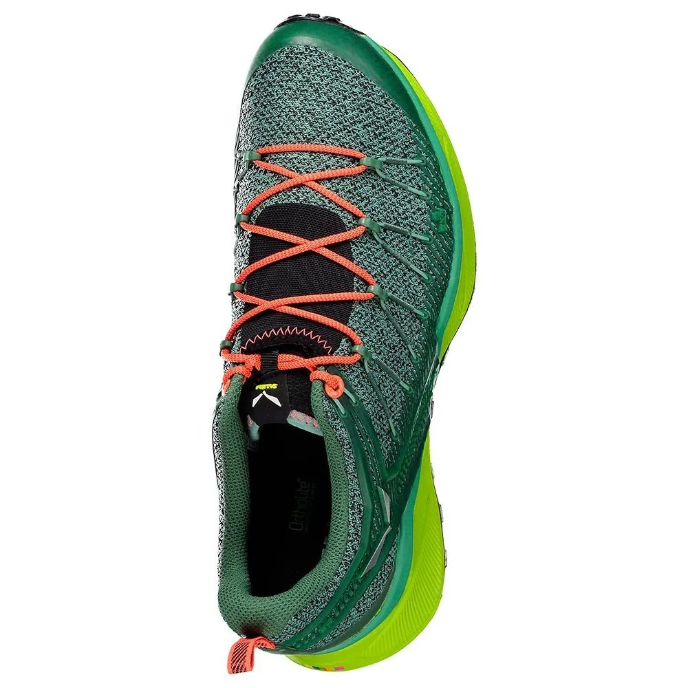 Salewa Dropline Trailrunning-schuhe female, Feld green / fluo coral Salewa Dropline Trailrunning-schuhe female, Feld green / fluo coral