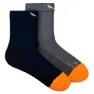 Navy blazer / grey melange / fluo orange