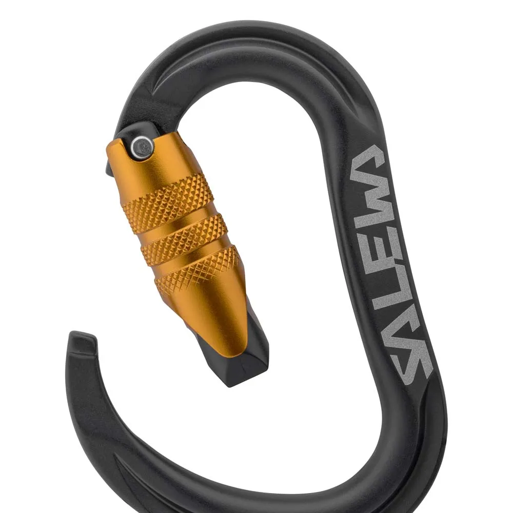 Salewa Ortles Hms C3 M Karabinerhaken, Black / orange, One Size Salewa Ortles Hms C3 M Karabinerhaken, Black / orange, One Size
