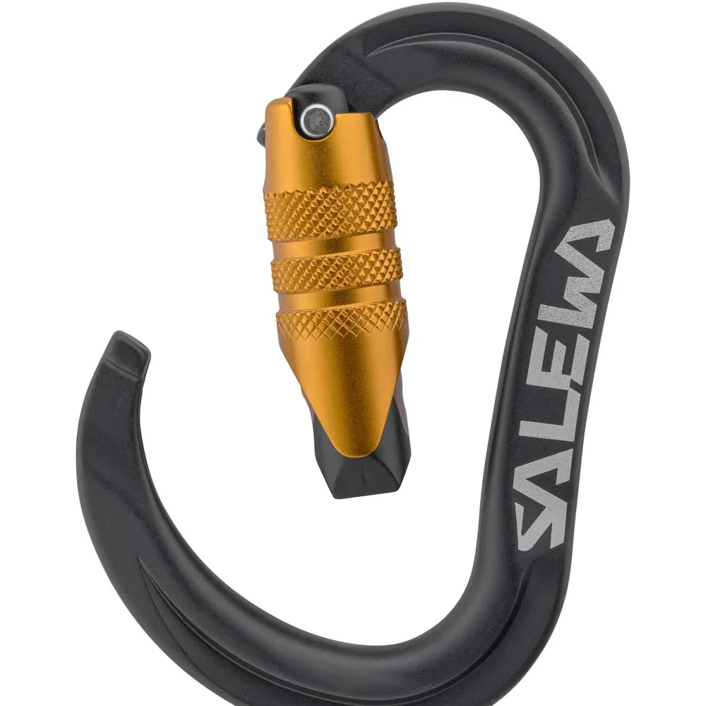 Salewa Ortles Hms C3 S Karabinerhaken, Black / orange, One Size Salewa Ortles Hms C3 S Karabinerhaken, Black / orange, One Size