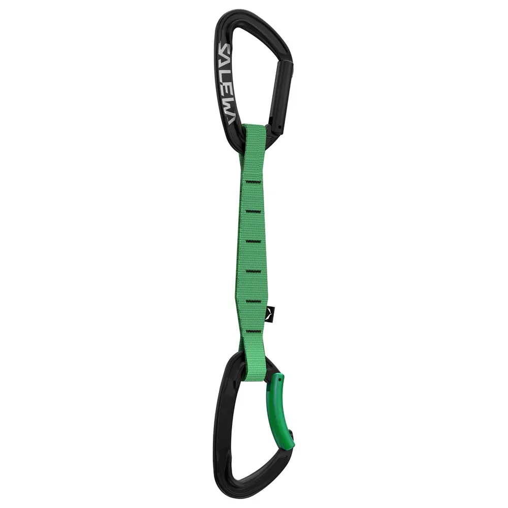Salewa Ortles Str/bnt 170 Expressschlinge, Black / irish green, One Size Salewa Ortles Str/bnt 170 Expressschlinge, Black / irish green, One Size