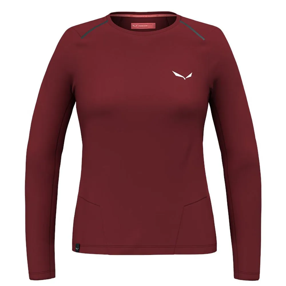 Salewa Pedroc Dry Langarm-t-shirt, Syrah